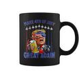 Trump Make 4Th Of July Great Again Drinking Beer Coffee Mug