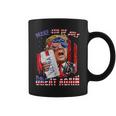 Trump Drinking Make 4Th Of July Great Again Us Flag Coffee Mug