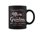 Two Titles Grandma Rock Christmas Birthday Coffee Mug