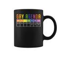 Gay Agenda Lgbtq Rainbow Flag Pride Month Ally Support Coffee Mug