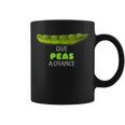 Give Peas A Chance Cute Pea Pun Coffee Mug