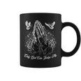 Only God Can Judge Me Prayer Hands Chicano Tattoo Doves Coffee Mug