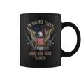 In God We Trust Guns Are Just Backup American Flag Coffee Mug