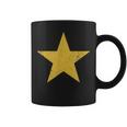 Gold Color Big Star Graphic Coffee Mug