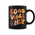 Good Vibes Only Peace Love 60S 70S Tie Dye Groovy Hippie Coffee Mug