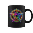 Goth Lgbtq Gay Pride Satanic Rainbow Pentagram Coffee Mug