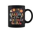 Grandma Of The Birthday Girl Groovy Themed Family Matching Coffee Mug