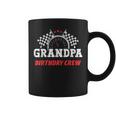 Grandpa Birthday Crew Race Car Theme Party Racing Car Driver Coffee Mug