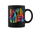 Groovy 70S Book Fair Vibe Tie Dye Reading School Librarian Coffee Mug