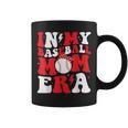 Groovy In My Baseball Mom Era Mother Game Day Coffee Mug