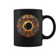 Groovy Hippy Total Solar Eclipse 2024 Totality Coffee Mug
