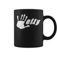 Grungy Hand Print Lefty Pride 2 Fun Coffee Mug