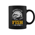 Happiness Is A Big Fish And A Witness Fisherman Fishing Coffee Mug