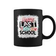 Happy Last Day Of School Teacher Student Graduation Bleached Coffee Mug