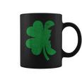 Happy St Patrick's Day Clover Leaf Trump Distressed Coffee Mug