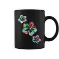 Hawaii Hibiscus Flower Hawaiian Surfer Style Vintage Floral Coffee Mug