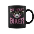My Heart Belongs To A Biker Motorcycle Motorbike Girls Coffee Mug