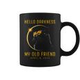 Hello Darkness My Old Friend Solar Eclipse 2024 Cat Lovers Coffee Mug