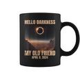 Hello Darkness Solar Eclipse April 08 2024 Astronomy Lovers Coffee Mug