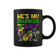 He's My Drunker Half Mardi Gras Matching Couple Boyfriend Coffee Mug
