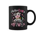 Holy Cow I'm Five 5 Years Old 5Th Birthday Girl Outfit Coffee Mug