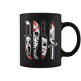 Horror Movie Characters In Knives Horror Characters Coffee Mug