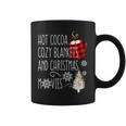 Hot Cocoa Cozy Blankets And Christmas Movie Buffalo Plaid Coffee Mug