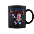 Hot Dog I'm Just Here For The Wieners Fourth Of July Coffee Mug