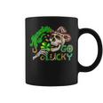Howdy Go Lucky Leopard St Patrick's Day Western Cowboy Women Coffee Mug