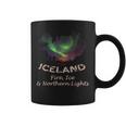 Iceland Fire Ice & Northern Lights Aurora Coffee Mug