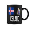 Iceland Flag Hat Helmet Viking Coffee Mug