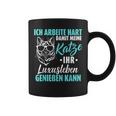 Ich Arbeitite Hart Katzenluxusleben Genießen Kann Kann Tassen