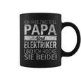 Ich Habe Zwei Titel Papa & Elektriker Dadatertag Geschenk Tassen