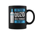 Ich Trink Ouzo Was Trinkst Du So Greece Schnaps Ouzo Tassen