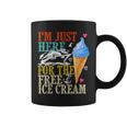 I'm Just Here For The Free Ice Cream Cruise Lover 2024 Coffee Mug