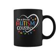 I'm A Proud Cousin Love Heart Autism Awareness Puzzle Coffee Mug