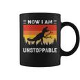 Now I'm Unstoppable Vintage T-Rex Dinosaur Coffee Mug