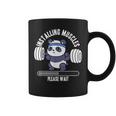 Installing Muscles Please Wait Panda Weight Lifting Barbell Coffee Mug