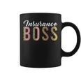 Insurance Agent Life Insurance Agent Insurance Boss Leopard Coffee Mug
