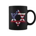 Israel American Flag Star Of David Israelite Jew Jewish Coffee Mug