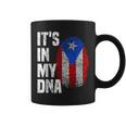 It's In My Dna Puerto Rico Flag Puerto Rican Fingerprint Coffee Mug
