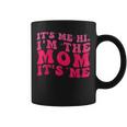 It's Me Hi I'm The Mom It's Me Pink Groovy Style Mom Coffee Mug