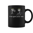 I've Got Your Six Stickman Coffee Mug