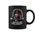 Jesus The Ultimate Deadlifter Christian Gym Coffee Mug