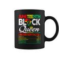 Junenth Black Queen Nutritional Facts Freedom Day Coffee Mug