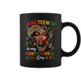 Junenth Is My Independence Day 1865 Black African Women Coffee Mug
