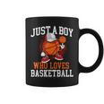Just A Boy Who Loves Basketball Player Hoops Coffee Mug