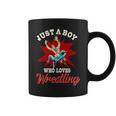Just A Boy Who Loves Wrestling Boys Wrestle Wrestler Coffee Mug