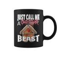 Just Call A Christmas Beast With Cute Ginger Bread House Coffee Mug