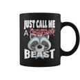 Just Call A Christmas Beast With Cute Little Raccoon Coffee Mug